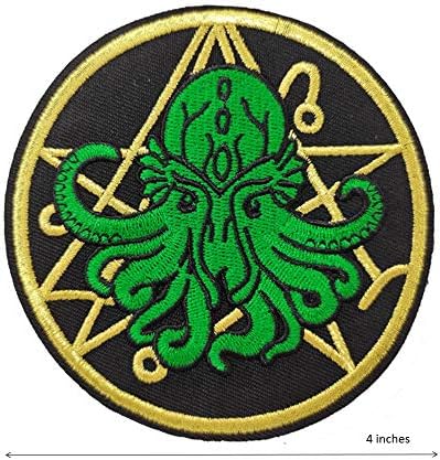 Симпатична страница Cthulhu R'lyeh H.P Lovecraft хорор лого извезено железо на лепенка креативен подарок