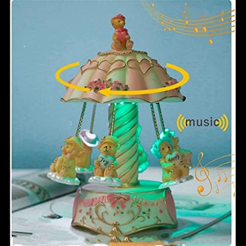 Музичка кутија за рингишпил MHYFC, разнобојни светла, музичка кутија подарок за подароци за дома