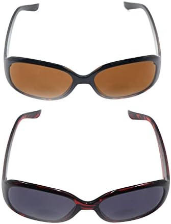 Бифокални очила за сонце Hykaada за жени, 2 пакувања UV заштита гроздобер читатели читаат очила