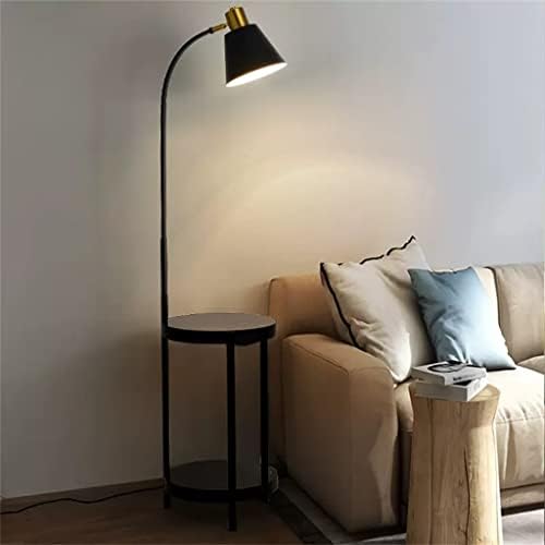 Ydxny табела за ламба за кафе, под подот, лесна дневна соба софа кревет спална соба со полица вертикална подна ламба