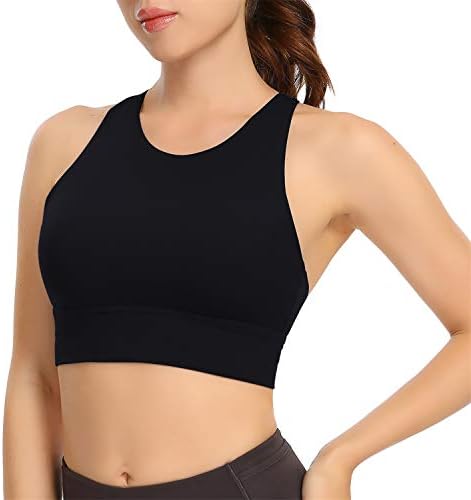 Lemedy Women Women Strappy Sports Sports Bras Pedded Medion Support Phark Thruice Took Top Top Top