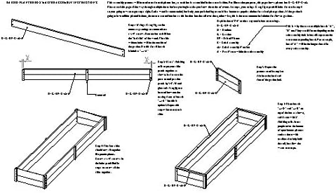 Лесно Самостојно Подигнато Градинарски Кревет Рамка-Дизајн Планови Инструкции за Обработка на дрво 06