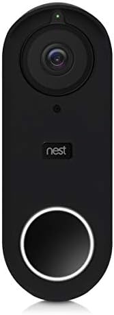 KWMobile Case компатибилен со Nest Hello Video Voorbell - Заштитна силиконска обвивка црна