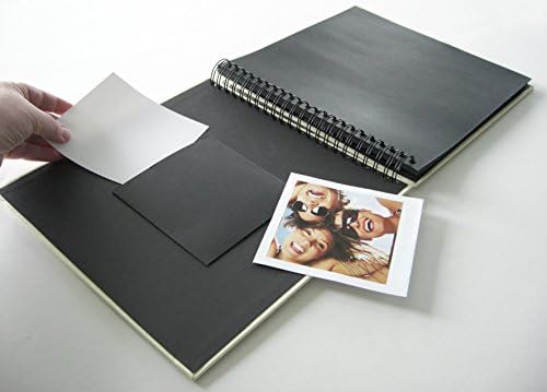 Волтер Spiralalbum Sand, 30x30 cm Забавен жица-О врзан албум со 50 црни страници, 30 x 30 x 3 см