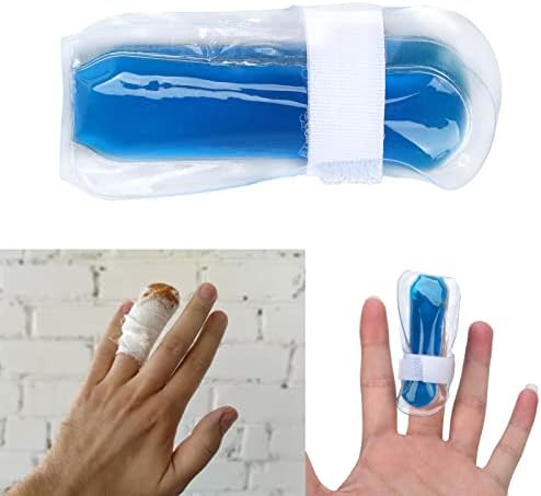 Леден пакет со ладен гел со прсти и пети за жени, 3,1 во должина од прсти со прсти на прсти ледени ледени терапии, лесна терапија
