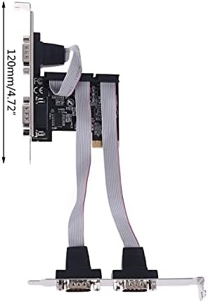 Конектори 99100 чипсет PCIe 4 порта Сериски Додај на картичка Multi RS232 DB9 COM EXPANSION RISER 24BB