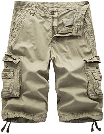 Кингагого трендовски машки карго шорцеви поштедуваат работни панталони обични кратки панталони обични пакувања машки панталони