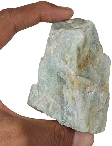 Природен суров аквамарин кристален камен минерален скапоцен камен скапоцен камен за реики заздравување Реики, кабини, лапидар и домашен декор,