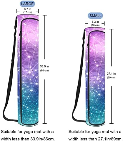 RГДН Јога Мат Торба, Магија Простор Космички Соѕвездие Со Ѕвезди Вежба Јога Мат Превозникот Целосна Поштенски Јога Мат Носат Торба Со Прилагодливи