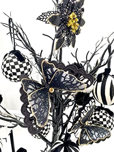 Лемал рачно изработен Ноќта на вештерките Исклучителна сет пеперутка шарена карирана топка цвет 14 парчиња сет оригинален дизајн