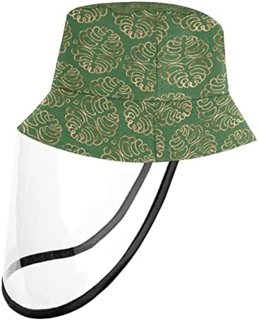 Заштитна капа за возрасни со штит за лице, рибарска капа анти сонце, гроздобер јапонски црни златни лисја