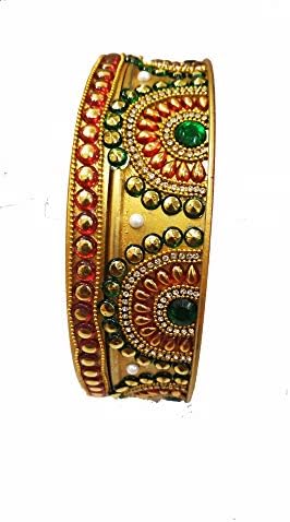 Рачно изработено жолто Карвахаут Тали сет за Карвахаут од индиски колекционер
