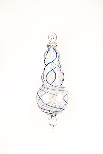 Змеј сино Стакло Божиќен украс | Божиќна Декорација Топер | Египетски Украсни орнаменти | Летни Висечки Украси | Рачно Изработен