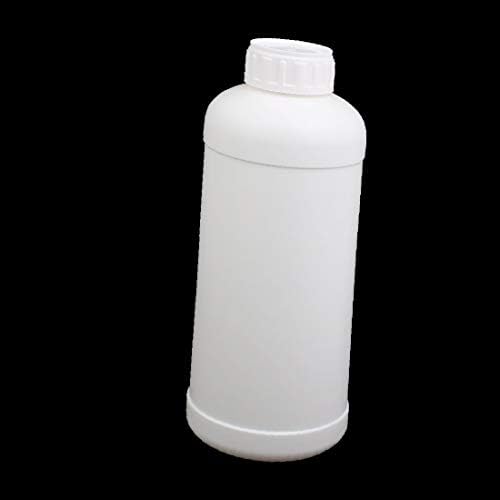 Х-DREE 2pcs 34oz HDPE Пластични Бели Рефилабилни Тесни Усти Течни Прашок За Складирање Шише Контејнер (2 Unids 34 oz HDPE Пластика БЛАН-О