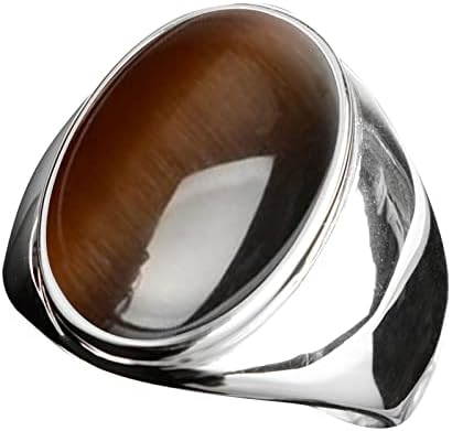 2023 година Нов не'рѓосувачки челик вештачки мачки за очи, камена прстен титаниум челик прстен женски годишнини прстени