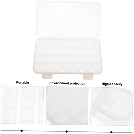 Хемотон 1pc 28 Една Недела Пилула Кутија Мини Медицина Случај Пластични Контејнер Мини Пилула Кутија Преносни Кутија За Складирање Планер