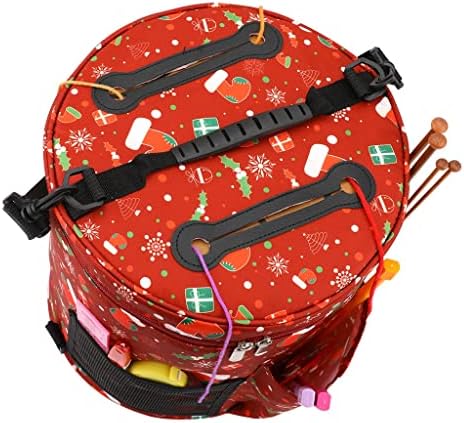 СМЉЛК Торба За Плетење Големи Кеси За Складирање Предиво Торби За Шиење Додатоци За Капчиња За Плетење На Куки Божиќ (Боја: А, Големина