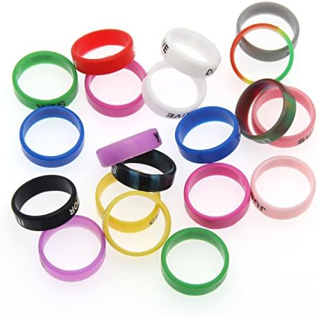 Cenglory 50 парчиња силиконски анти -лизгачки гумени прстени силиконски ленти - дијаметар 22мм