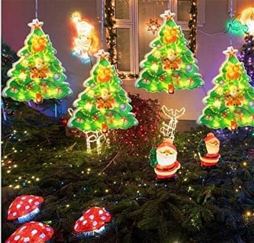 2022 Нов Божиќен прозорец виси светла - Божиќни прозорец виси новини светла предводена светилка за пијалаци за Божиќно дрво