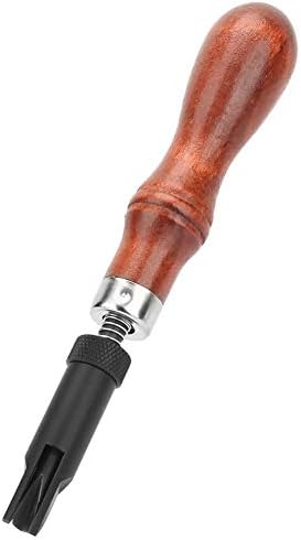 Зашивање на Groover, прилагодлива рачка од дрво v тип кожа groover push groover скивење на едигер бејлер кожа дрво жлеб за гужва алатка