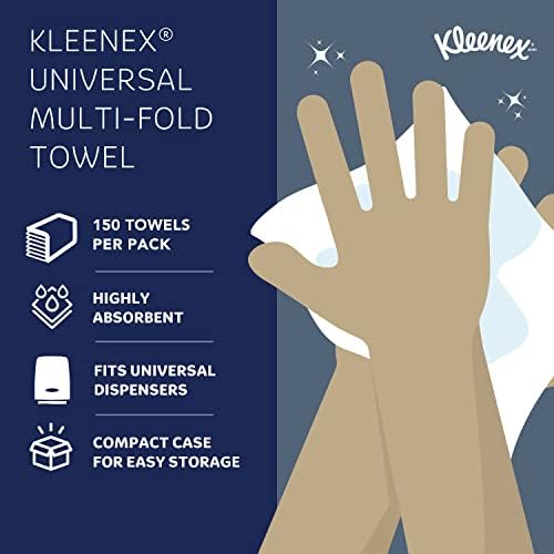 Kleenex® Мулти-хартиени крпи, 1-pl, 9,2 x 9,4 листови, бели,