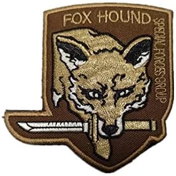FOX HOUND специјална сила група метална опрема за везови за лепенка за закрпи за куки и јамка за закрпи Тактички воена значка