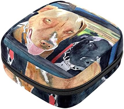 Санитарна торба за складирање на салфетка, торбичка за подлога, торбичка за подлога, мала торба за шминка, шема на кучиња за животни