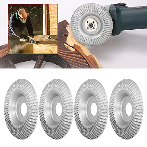 Тркало за обликување на дрво, диск на тркало од мелница 4 парчиња 16мм Цврст ефикасен не'рѓосувачки челик за пескарење