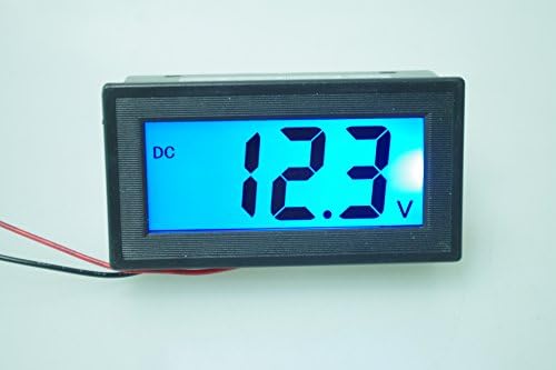 Smakn 2-жици целосно затворање DC 7-20V LCD дигитален волтметар / дигитален DC волтметар