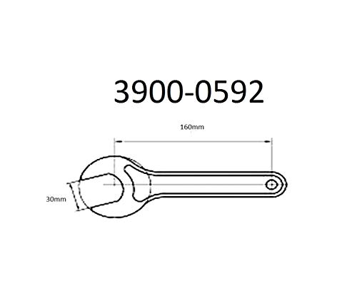 ХИП 3900-0593 ЕР-16 Чак Клуч За Хексадецимален Орев, 25 мм