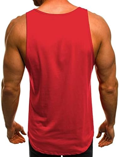 Резерви за машки салата за машка машка буква печатена печатена тренинг мускулатура за обука на бодибилдинг фитнес маици без ракави без ракави