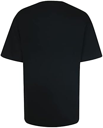 Тинејџерски девојки маица со букви графички врвни маици со кратки ракави екипаж дневна есен летни маици 2023 облека трендовски