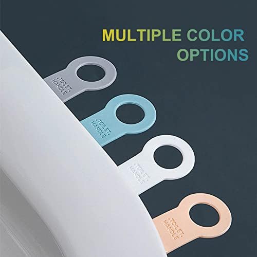 4 парчиња силиконски пијалаци за тоалети за тоалети, избегнувајте да ги допирате рачките на седиштата за тоалети, шарени и светли
