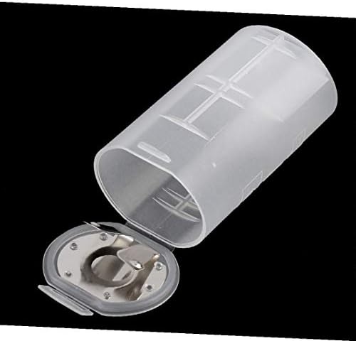 Нов Лон0167 Пластика 2xaa Опремен со d Големина сигурна Ефикасност Ќелија Адаптер За Батерии Конвертор Кутија Држач