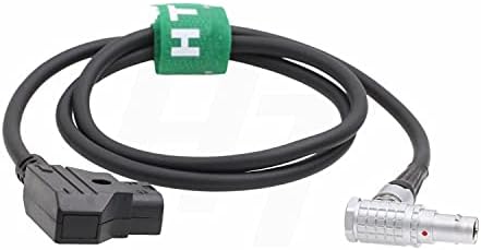 Hangton D-Tap P-Tap до 0b 2 Pin Правен агол на кабел за напојување за Teradek Bolt Bond TransVideo SmallHD 703 Monitor Zacuto Viewfinder