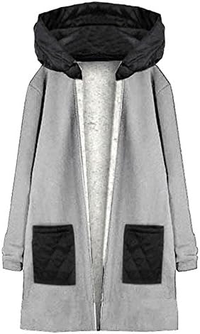 Iybuia есенски зимски памук жени мода мода со долги ракави со качулка јакна за ветерници за ветерници за надворешна облека