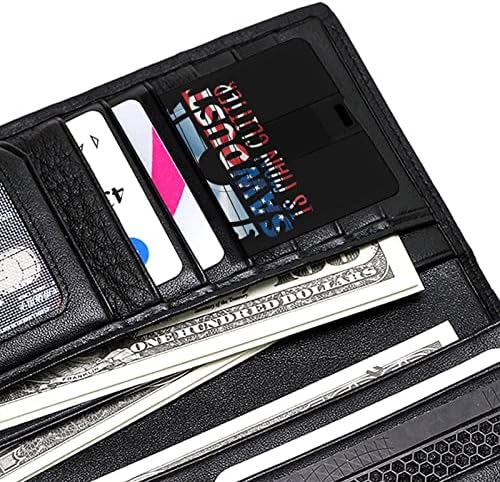 Sawdust е Man Glitter кредитна картичка USB Flask персонализиран мемориски стап за складирање на клуч 32G