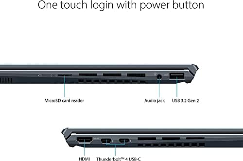 ASUS 2022 Zenbook 14X Тенок Лаптоп 14 2.8 K HDR OLED 12th Intel Core i7-12700H 14-Основни Iris Xe Графика 16gb DDR5 2TB SSD Wi-Fi 6E