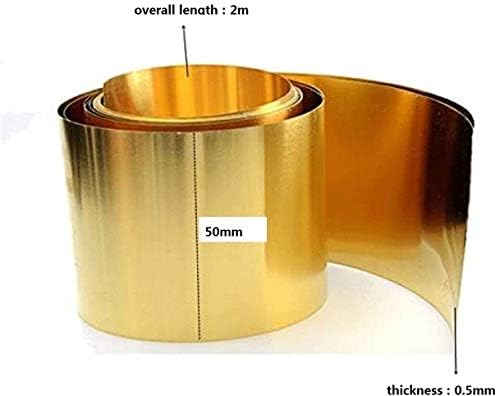 Z Креирај дизајн месинг плоча QQI H62 Тенка метална плоча во месинг бакар за обработка на метали, дебелина: 0. Должина од 5 мм: