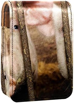 Героткр Патување Кармин Организатор Случај, Кармин Случај Преносни Шминка Торба Со Огледало, фарма животните свиња шема