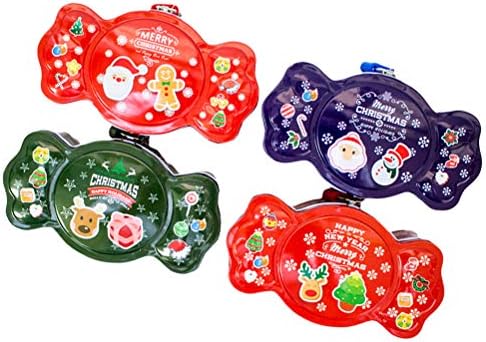 Божиќни украси на Галпада 1 сет 4 парчиња кутии за бонбони со кутии за бонбони