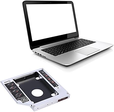 12,7 мм Алуминиум SATA HDD SSD Комплет Хард Диск Диск Беј Caddy Оптички Двд Адаптер За Лаптоп