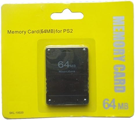 Hossen Нова 64MB 64 MB меморија зачувај картичка за игра на конзола PlayStation 2 PS2, црна