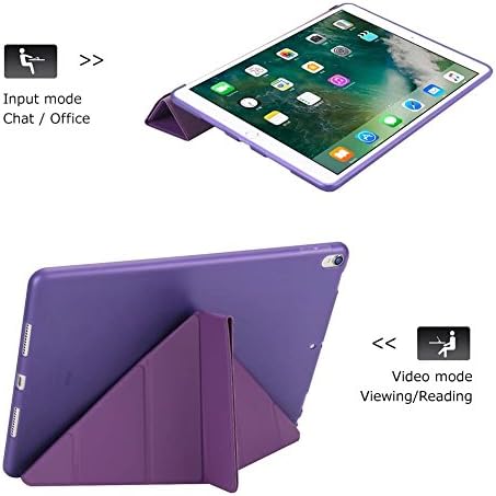 iPad Air 2 Case, Maetek Origami Ultra Slim Smart Cover, Massion 3D дизајниран со stand ange Auto Wake/Sleep Function Moft TPU