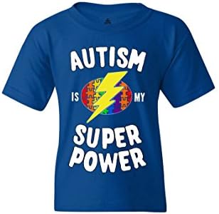 shop4ever® Аутизмот Е Мојата Супер Моќ Детска Маица Детска Маица