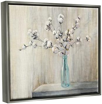 СТУПЕЛ ИНДУСТРИИ Прекрасно памучно цвеќе сиво кафеаво сликарство, дизајн од iaулија Пуринтон