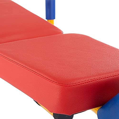 Опрема за вежбање на забавно и фитнес за забава за деца, клупа за тежина поставена со развивач на нозе и решетка за сквоти мултифункционални клупи за кревање тежина