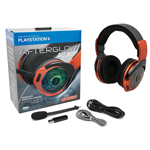 PDP PS4 Afterglow AG 9+ Prismatic True Wireless Gaming Helids 051-044-NA-или, изгорен портокал