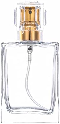 Ysljsm 2-пакет од 30 ml чисти стаклени шишиња со парфеми, шише со спреј за парфеми за полнење, распрскувач на парфеми, празно