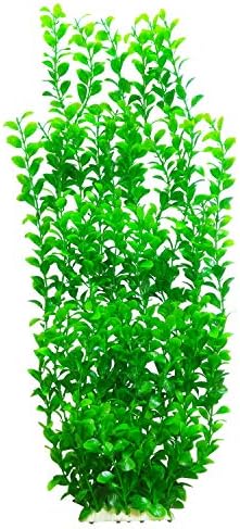Унотел Лантиан Зелени Тркалезни Лисја Аквариум Декор Пластични Растенија Екстра Големи 24 Инчи Високи 6513